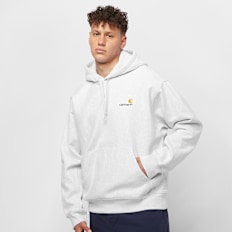 Carhartt WIP Hooded American Script Sweatshirt grau