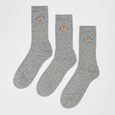 Dickies 3 PACK - Valley Grove Embroidered Sock gris