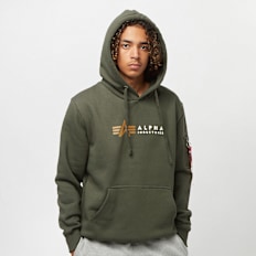 Alpha Industries Alpha Label Hoody groen