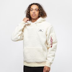 Alpha Industries Teddy Hoody weiß