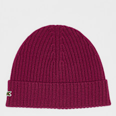 Lacoste Knitted Cap bordeaux rot