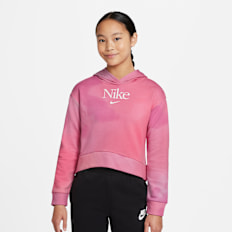 Nike Junior Sportswear French Terry Hoodie Alloverprint lichtroze