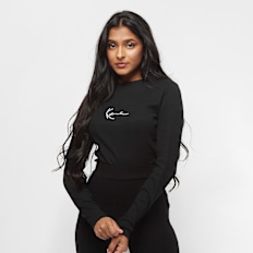 Karl Kani Small Signature Rib Long Sleeve negro