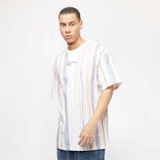 Karl Kani Small Signature Tie Dye Stripe Tee weiß