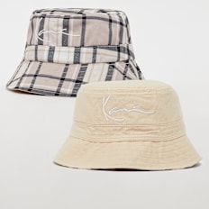 Karl Kani Signtaure Check Reversible Bucket Hat multicolor