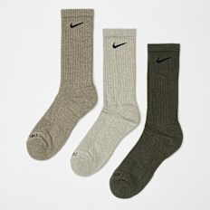 Nike 3 PACK - Everyday Plus Cushioned bež