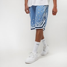 Karl Kani Serif Paisley Mesh Shorts azul