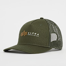 Alpha Industries Alpha Label Trucker Cap verde
