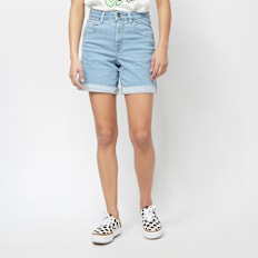 Urban Classics Ladies Organic Stretch Denim 5 Pckt Short blauw