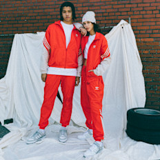 adidas Originals Track Jacket crvena