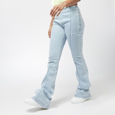 Karl Kani OG Flared Stretch Denim Pants niebieski
