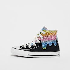 Converse Chuck Taylor All Star Glitter Drip (PS) czarny