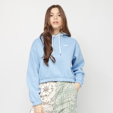 SNIPES Small Logo Paisley Cropped Oversized Hoodie blau