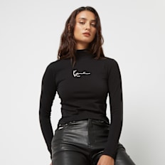 Karl Kani Small Signature Turtle Neck Crop LS nero