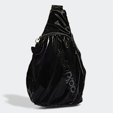 adidas Originals Shiny Suede One-Shoulder Rucksack negro