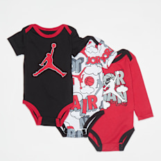 Jordan Air Comic Bodysuit Set (3 Pack) rouge