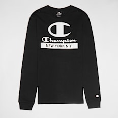 Champion Junior Legacy Long Sleeve Crewneck T-Shirt zwart