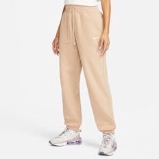 Nike Sportswear Phoenix Fleece Women's High-Waisted Oversized Sweatpants beige
