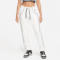 Nike Air Women's Mid-Rise Fleece Joggers beige