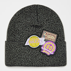 Mitchell & Ness NBA XL Logo Patch Knit HWC Los Angeles Lakers noir