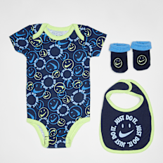 Nike   Play Happy Bodysuit Set (3 Pack) blu