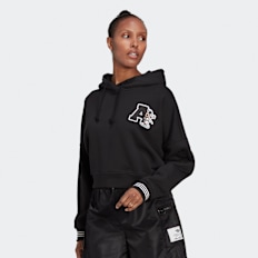 adidas Originals x Disney Cropped Hoodie zwart