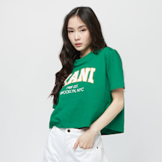 Karl Kani Serif Crop Tee grün