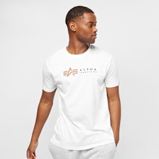 Alpha Industries Basic T Small Logo wit