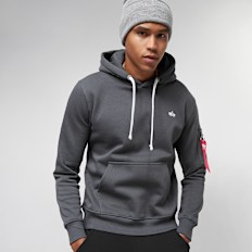 Alpha Industries Unisex Emb Hoody blauw