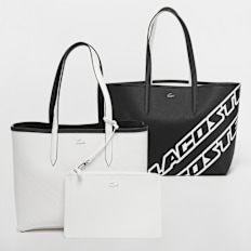 Lacoste Shopping Bag reversible schwarz