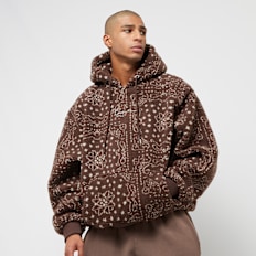 Karl Kani Metal Signature Paisley OS Teddy Hoodie braun
