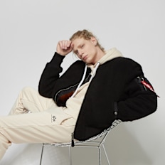 Alpha Industries Ma-1 Teddy negro