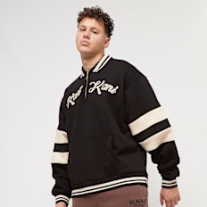 Karl Kani Script OS Half Zip Polo Jumper nero