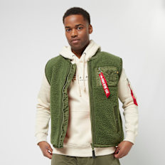 Alpha Industries Teddy Vest grün