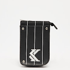 Karl Kani OG Pinstripe Fake Leather small Pouch Bag nero