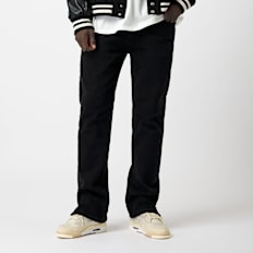 Eightyfive Split Hem Jeans crna