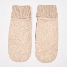 Urban Classics Nylon Sherpa Gloves beige