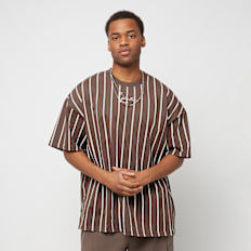 Karl Kani Small Signature Boxy Heavy Jersey Pinstripe Tee braun