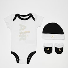 Jordan Black & Gold Blanket Set (4 Pack) negro