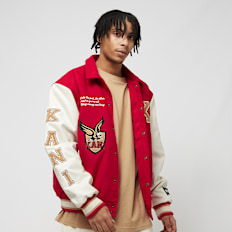 Karl Kani Retro Patch Block College Jacket rot