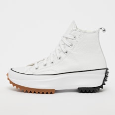 Converse Run Star Hike Canvas Platform Leather bianco