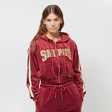 SNIPES College Logo Velours Track Jacket vermelho