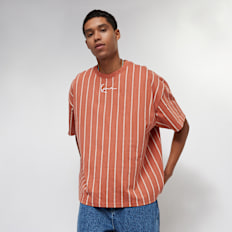 Karl Kani Small Signature Heavy Jersey Pinstripe Tee castanho