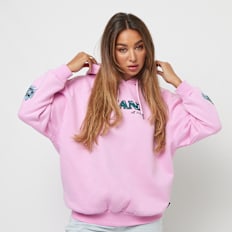 Karl Kani Retro Long Fit Flower Hoodie lichtroze