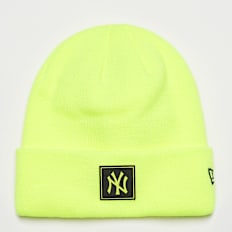 New Era Neon Team Cuff Beanie MLB New York Yankees gelb