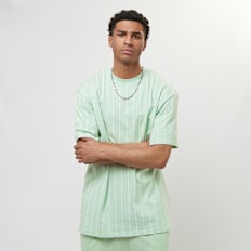Karl Kani Small Signature Pinstripe Tee zielony