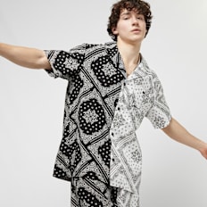 Karl Kani Chest Signature Paisley Block Resort Shirt noir