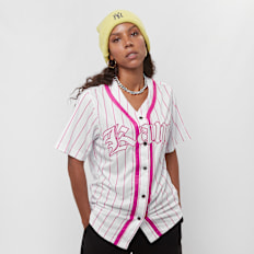 Karl Kani Woven Signature Old English Baseball Shirt wit
