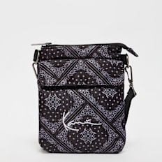 Karl Kani Signature Paisley Flat Messanger Bag schwarz