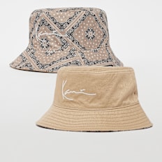 Karl Kani Signature Paisley Riversible Bucket Hat beige